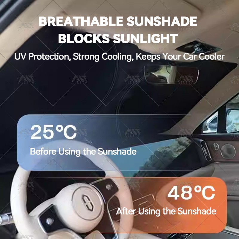 Windshield Sun Shade Factory - Foldable UV Protection