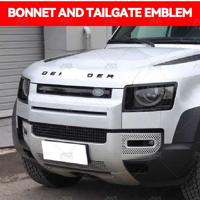 Emblem Badge Manufacturer - Gloss Black Lettering for Defender