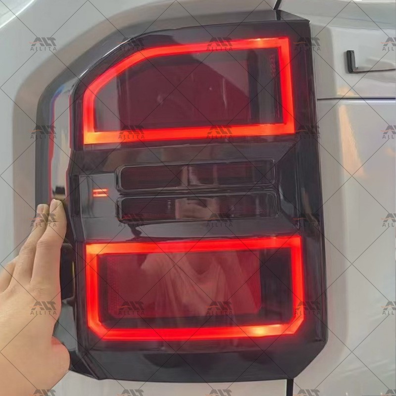 Taillight Cover Factory - ABS Black for Prado LC250