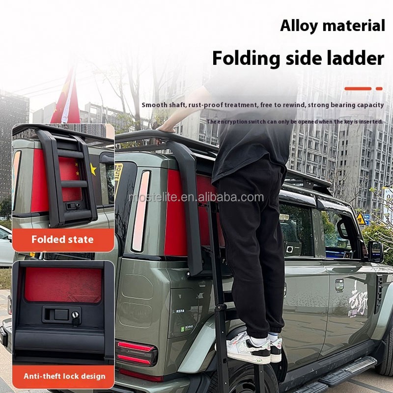 Side Ladder Factory - Aluminum Alloy Roof Platform Ladder