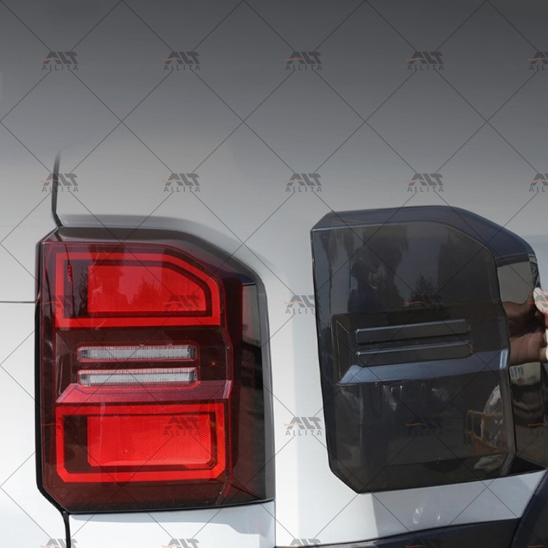Taillight Cover Factory - ABS Black for Prado LC250