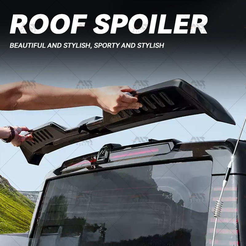 Roof Spoiler Manufacturer - Glossy Black ABS for Icar 03