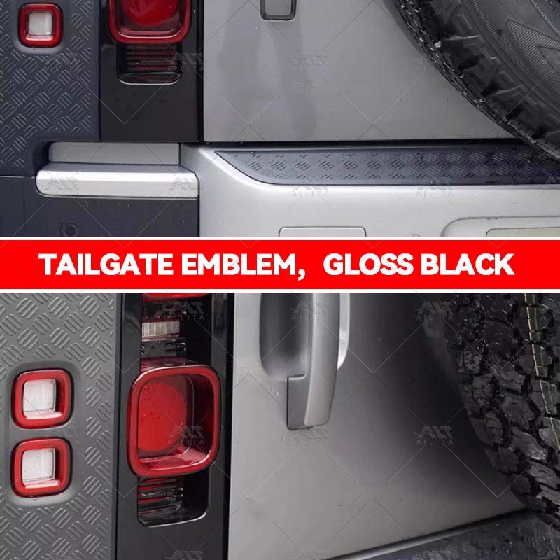 Emblem Badge Manufacturer - Gloss Black Lettering for Defender