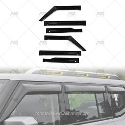 Wind Deflectors Manufacturer - Black Rain Guard for Dodge Nitro