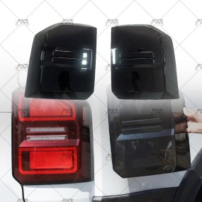 Taillight Cover Factory - ABS Black for Prado LC250