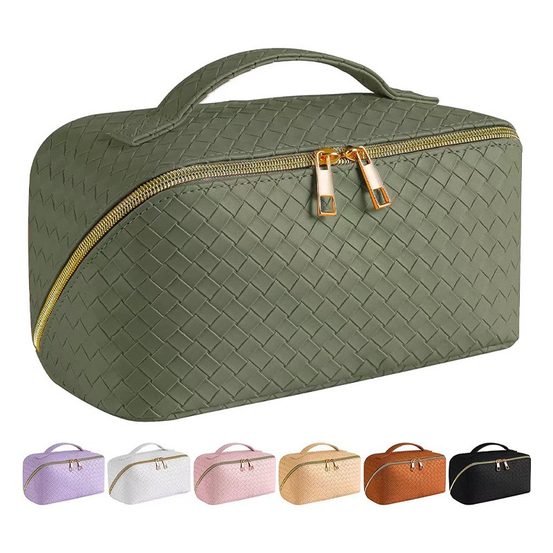Makeup Bag Supplier - 2025 New High-End PU Portable Large Capacity Zipper
