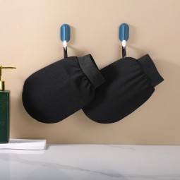 Bath Towel Manufacturer - Wholesale Black Double-sided Scrub Rub Mud Exfoliation