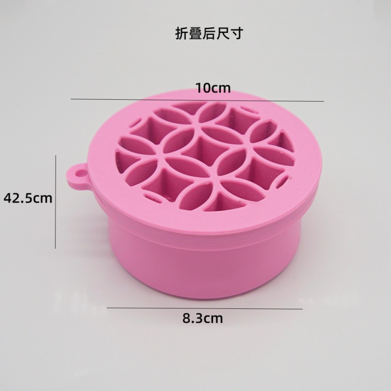 Scrub Cup Supplier - 2025 Silicone Custom Logo Beauty Cleaning Drying Rack