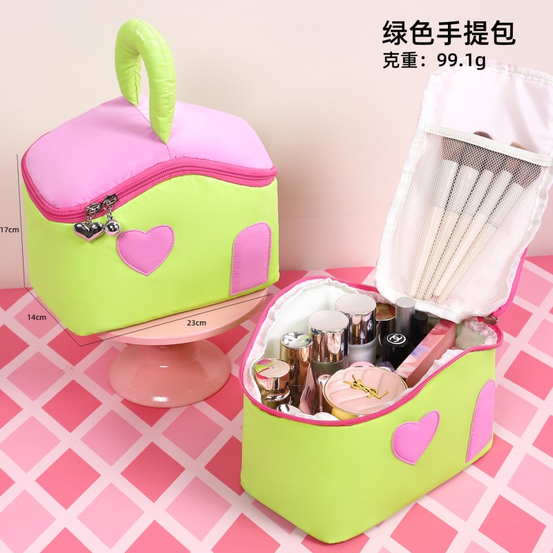 Cosmetic Bag Manufacturer - Colorful House Cute Large Capacity Female Storage