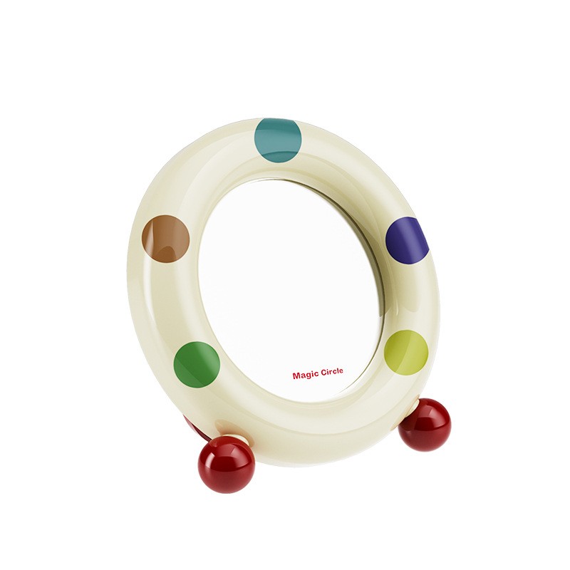 Makeup Mirror Manufacturer - Large Desktop HD Adjustment Bracket Thickened Wave