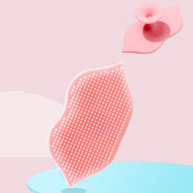 Face Wash Brush Supplier - Small Size Creative Lip with Suction Cup Makeup Remover