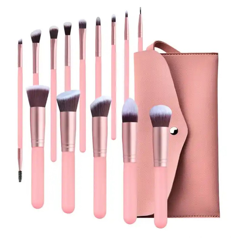 Makeup Brush Set Supplier - OEM Professional 14PCS Vegan Eyeshadow Foundation