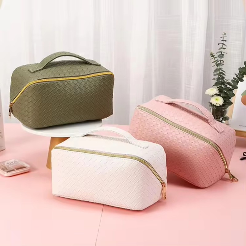 Makeup Bag Supplier - 2025 New High-End PU Portable Large Capacity Zipper