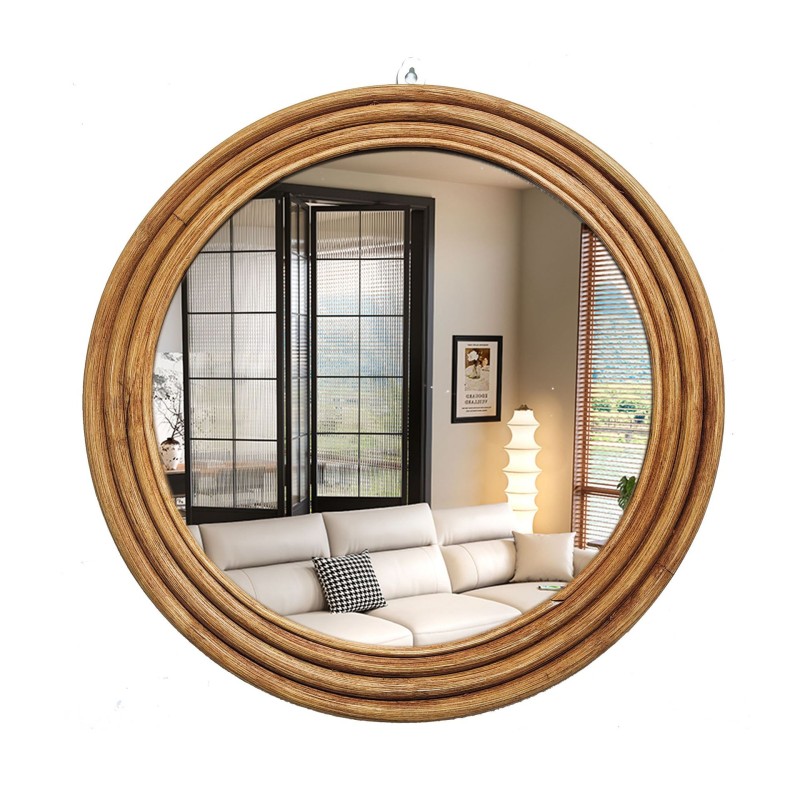 Cosmetic Mirror Supplier - High Quality Rattan Wall Vintage Handmade