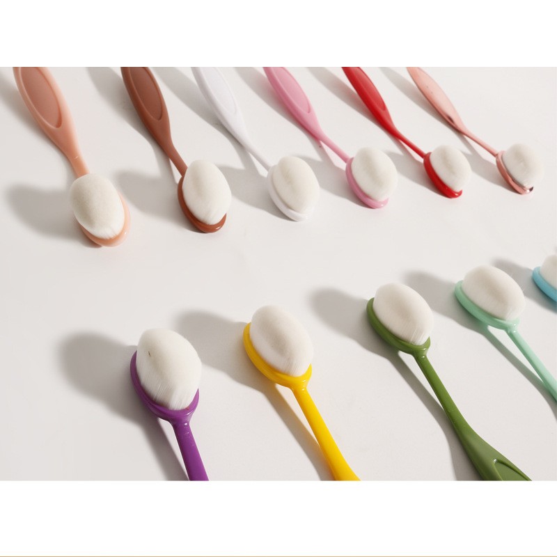 Foundation Brush Manufacturer - HMU Custom Logo Liquid Soft Dense Synthetic Hair