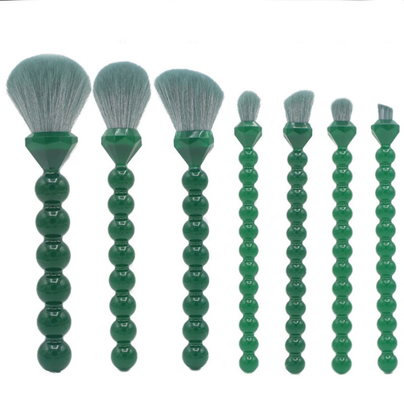 Makeup Brush Set Supplier - Custom Logo Private Label Pink Diamond 7 Pieces