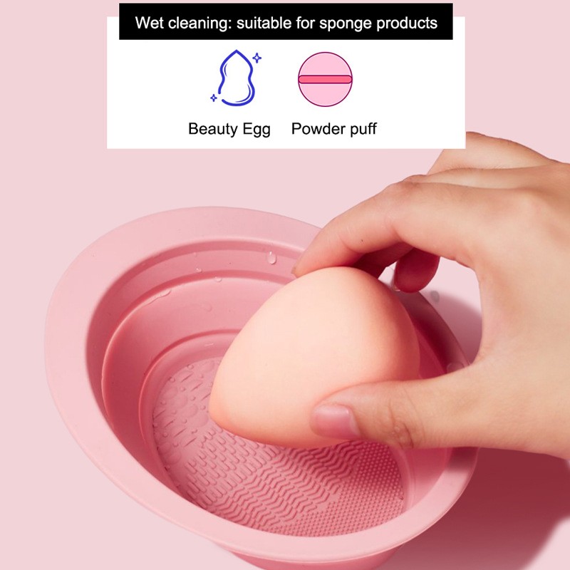 Cleansing Pad Factory - Custom Logo Silicon Foldable Scrub Bowl Tool Set