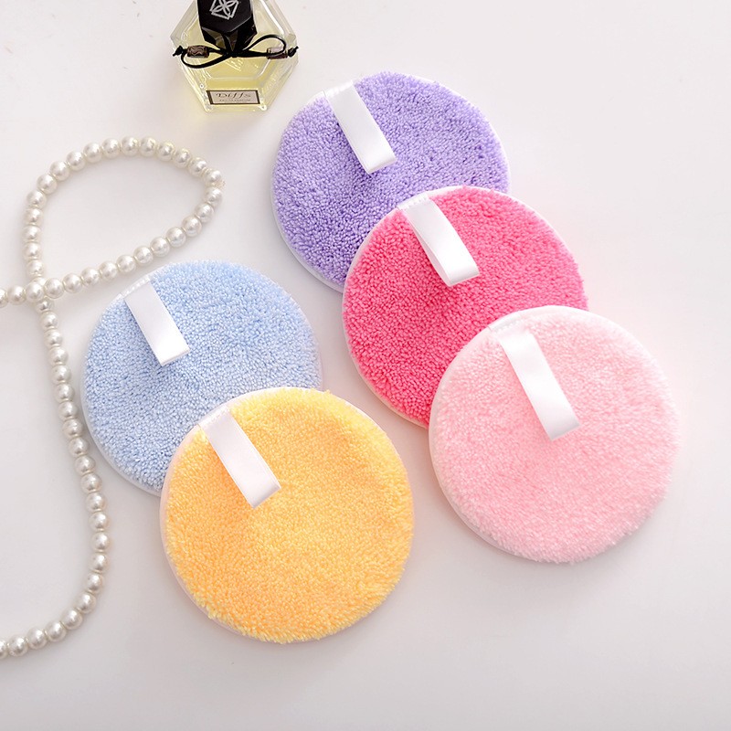 Makeup Remover Pad Supplier - New Round Washable Wet/dry Dual Use Cleansing