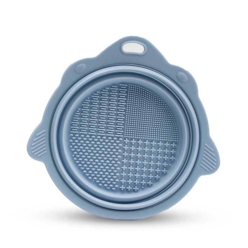 Cleaning Bowl Manufacturer - Silicone Foldable Portable Makeup Brush Cleaning