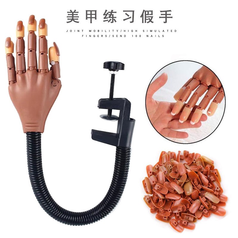 Nail Practice Hand Manufacturer - Professional Training Flexible Bendable with Holder