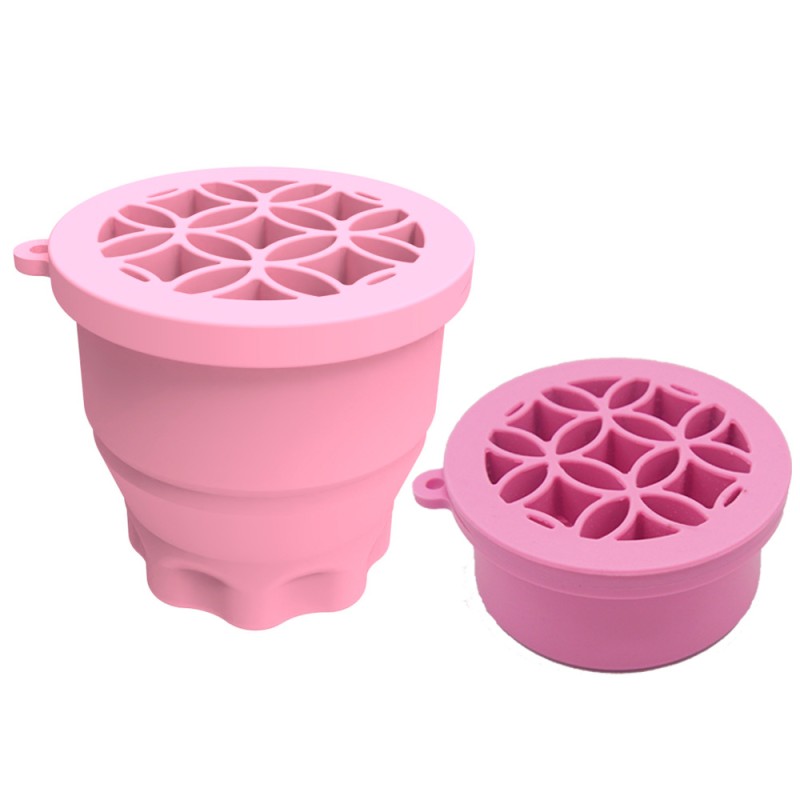 Scrub Cup Supplier - 2025 Silicone Custom Logo Beauty Cleaning Drying Rack