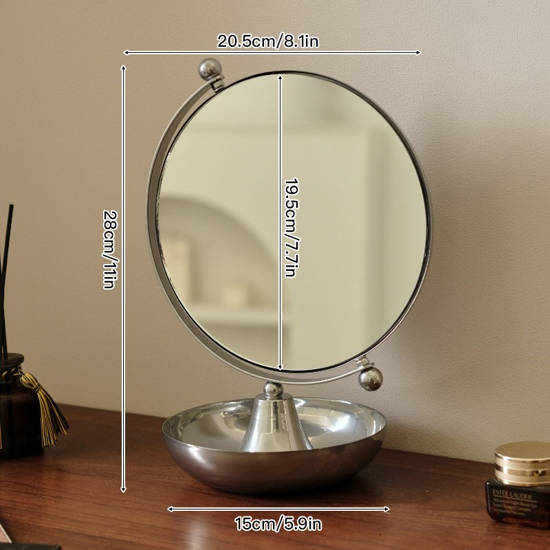 Makeup Mirror Manufacturer - Iron Desktop HD Adjustable Dormitory Mirror