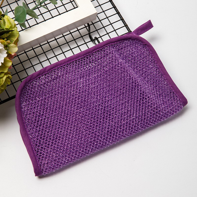 Bath Gloves Supplier - New Soft Africa Nylon Dual Texture Shower Spa