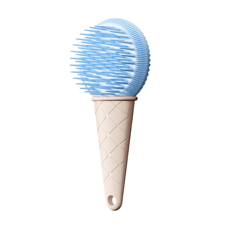 Comb Supplier - Egg Tube Massage Silicone Bath Comb Double-sided Portable