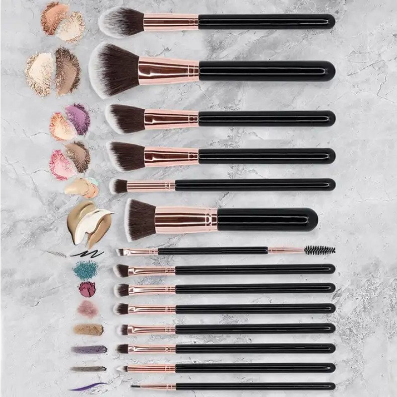 Makeup Brush Set Supplier - OEM Professional 14PCS Vegan Eyeshadow Foundation