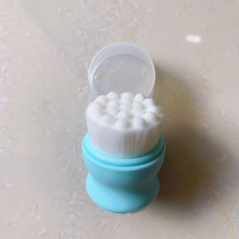 Face Wash Brush Manufacturer - New Double Sided Silicone Soft Bristle Customized