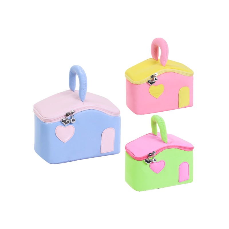 Cosmetic Bag Manufacturer - Colorful House Cute Large Capacity Female Storage