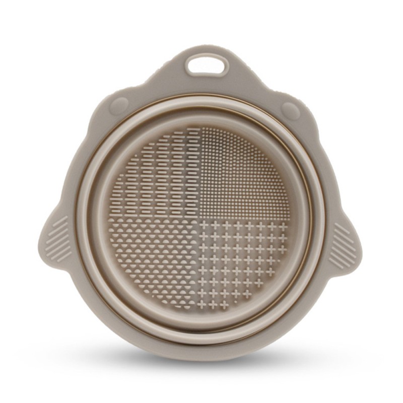 Cleaning Bowl Manufacturer - Silicone Foldable Portable Makeup Brush Cleaning