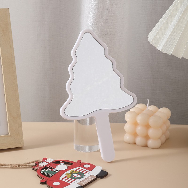 Makeup Mirror Supplier - Carry It with You Handle Heart Handle Mirror