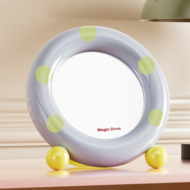 Makeup Mirror Manufacturer - Large Desktop HD Adjustment Bracket Thickened Wave