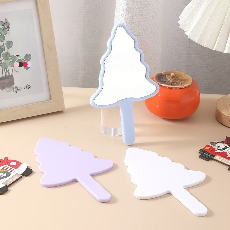 Makeup Mirror Supplier - Carry It with You Handle Heart Handle Mirror