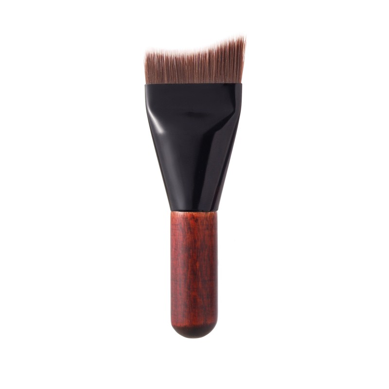 Makeup Brush Supplier - New Mini Wooden Handle Fishtail Seamless Portable