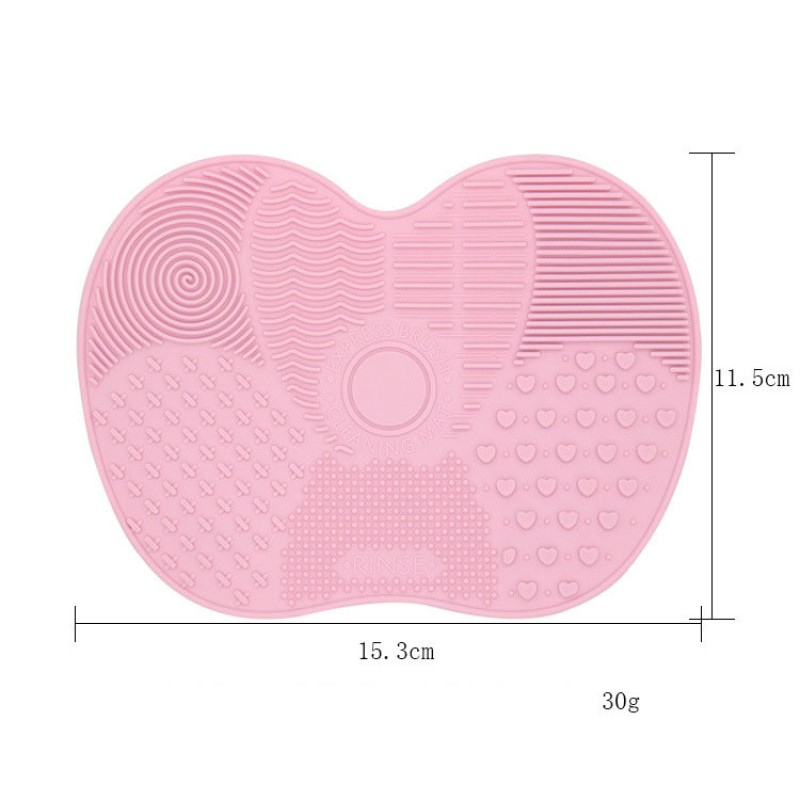Scrub Pad Factory - Silicone Apple Makeup Brush Cleaning Suction Cup Pad