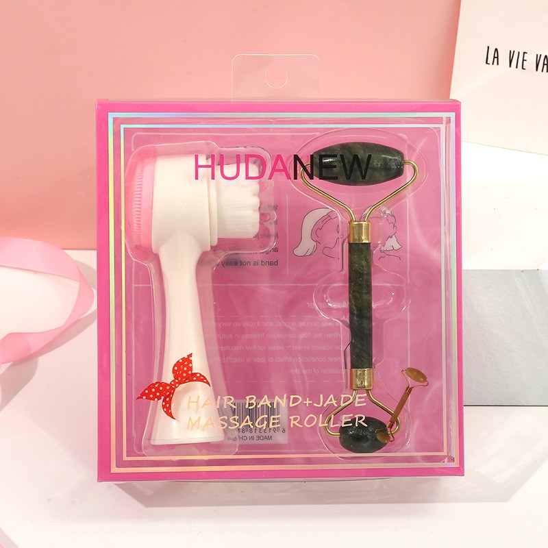 Face Brush Manufacturer - YUE Wholesale Jade Roller Massage Stick Wash Band