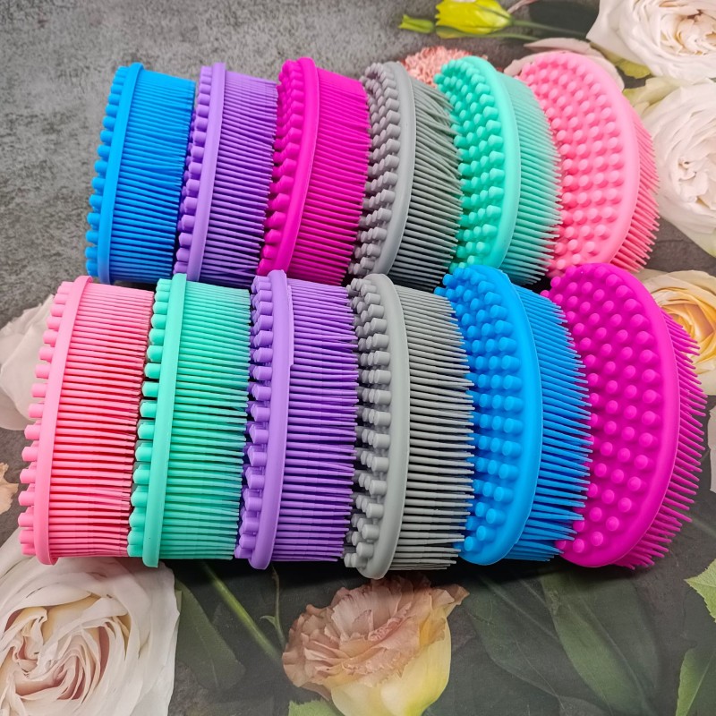 Bath Brush Manufacturer - Creative Silicone Bubble Double-Sided Massage Skin Clean