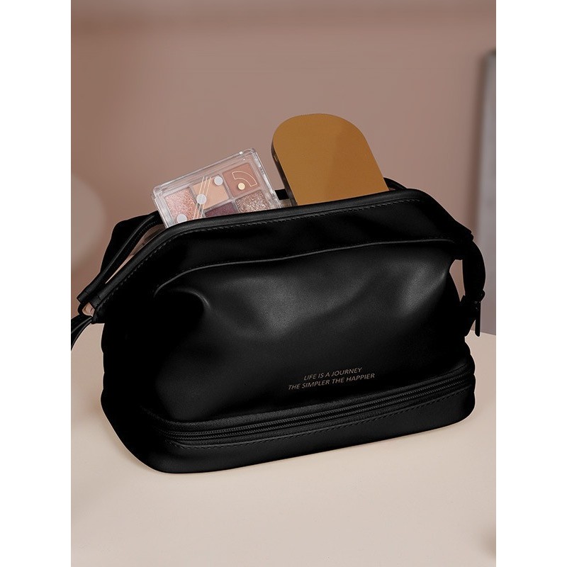 Cosmetic Bag Supplier - Cloud Large Capacity PU Layered Business Trip Waterproof