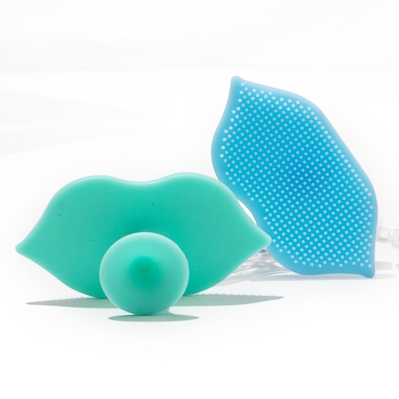 Face Wash Brush Supplier - Small Size Creative Lip with Suction Cup Makeup Remover