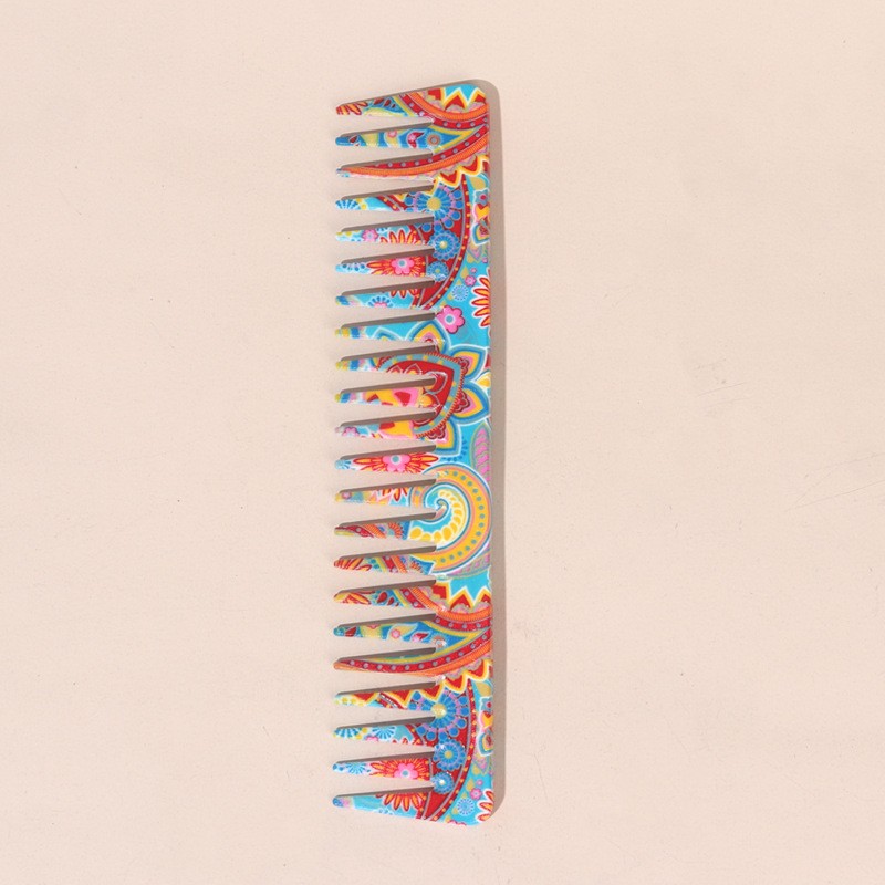 Styling Comb Supplier - New Style Printed Airbag Wide Tooth Pointed Tail