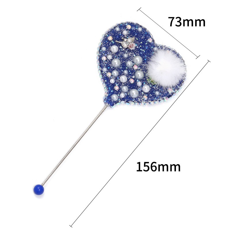 Makeup Mirror Manufacturer - Pearl Hair Ball Sugar Love Handle Beaded Portable