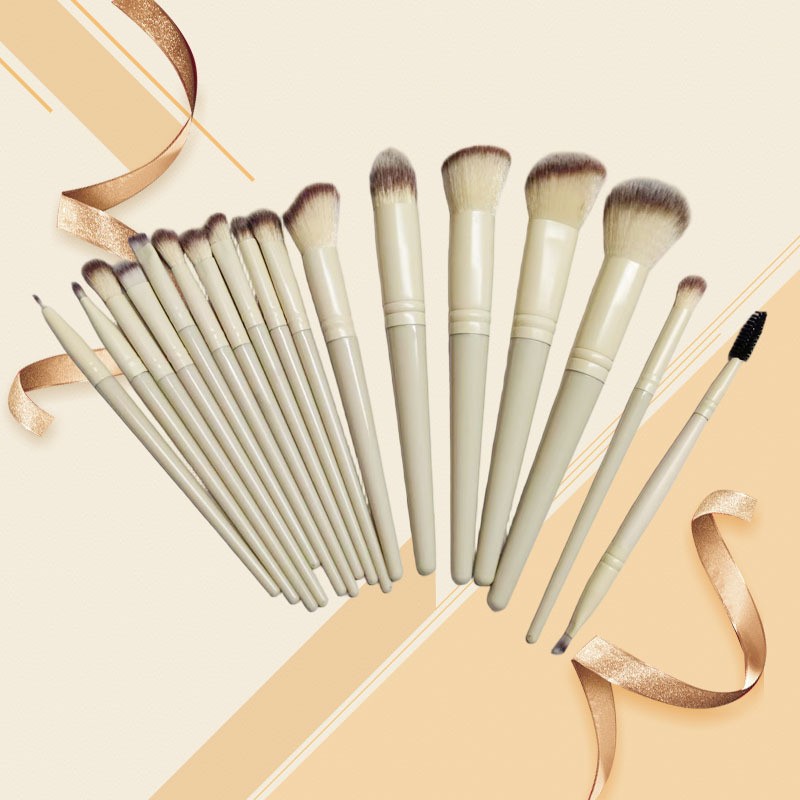 Makeup Tools Manufacturer - 17pcs Single Soft Bristle Travel Convenient Brush