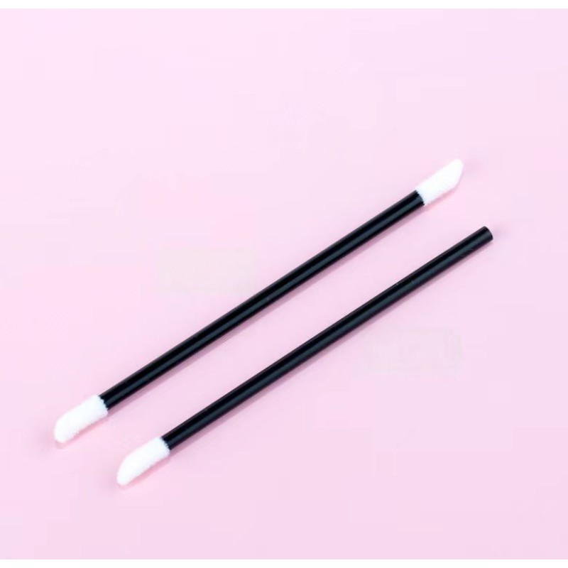 Lip Brush Supplier - 100 Disposable Lip Stick Portable Mini Makeup Brush