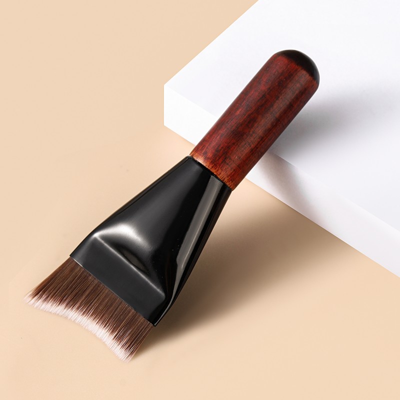 Makeup Brush Supplier - New Mini Wooden Handle Fishtail Seamless Portable
