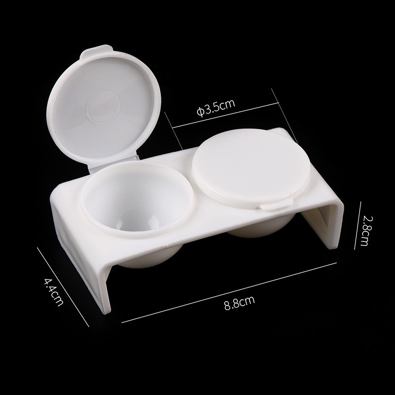Nail Tool Supplier - Double Hole Brush Cleaning Cup Powder Mixing Cup