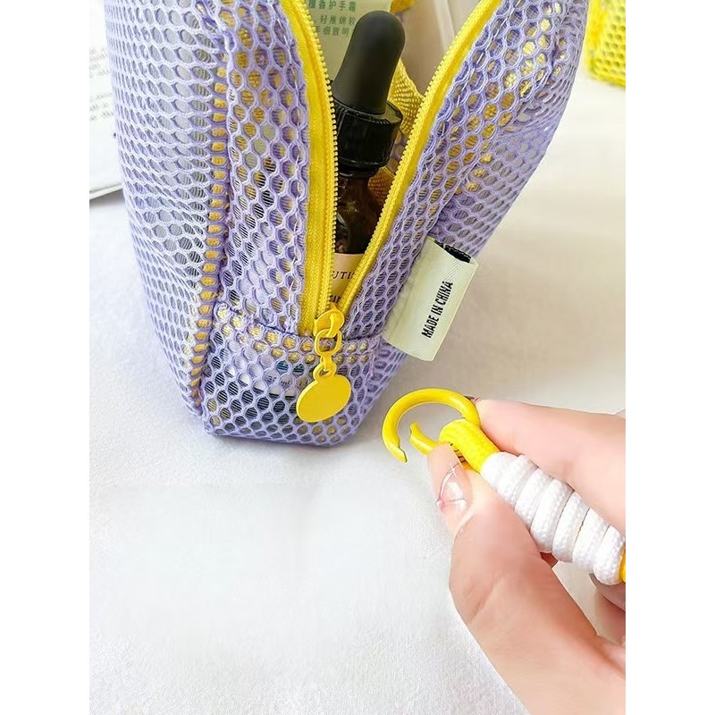 Lipstick Bag Manufacturer - Mesh Women's Tofu Bag Mini Coin Purse Large Capacity