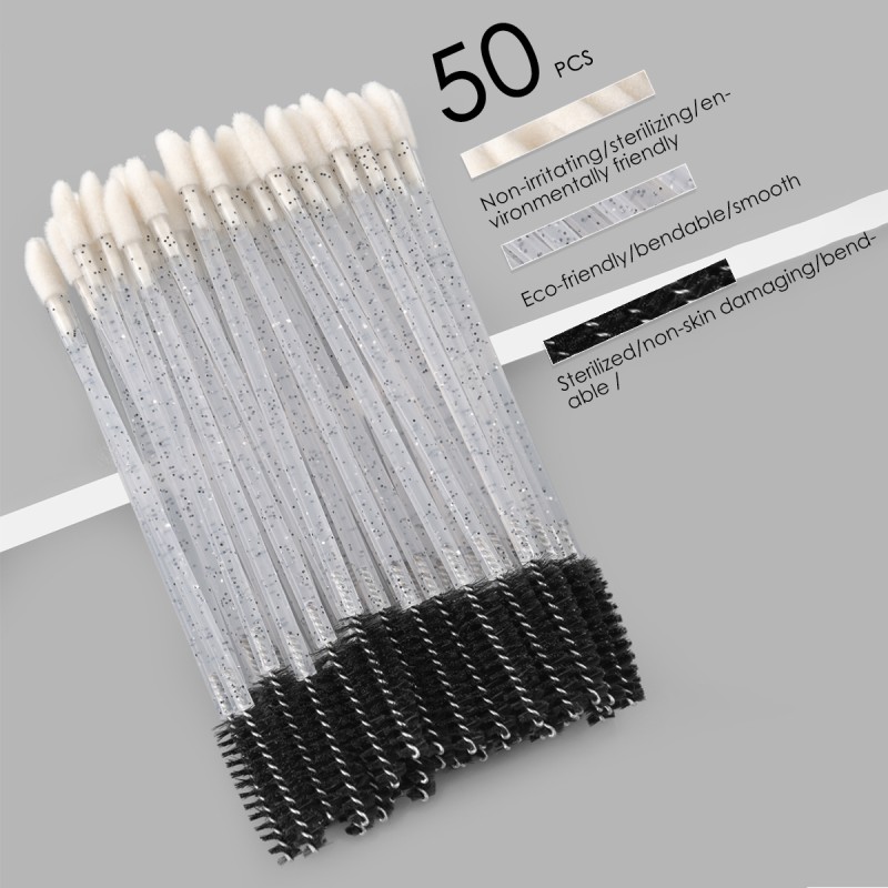 Eyelash Comb Factory - Wholesale 50 Pcs/bag Spiral Brush Head Mascara Wands