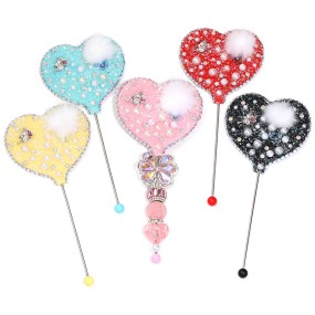 Makeup Mirror Manufacturer - Pearl Hair Ball Sugar Love Handle Beaded Portable